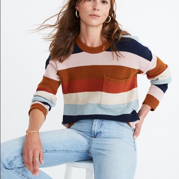 Madewell Sweaters - Madewell Thompson Striped Sweater